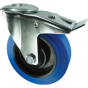 Rubber Tyre Braked Swivel Castor
