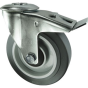 Rubber Tyre Braked Castor