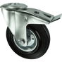 Cushion Rubber Braked Castor