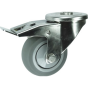 Rubber Tyre Braked Castor