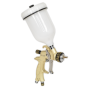 MVMP Gravity Feed Spray Gun 1.3mm Set-Up - Finishing Coat Sealey Part No. MVMP01