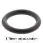 O-ring 12.42mm ID x 1.78mm x 15.98mm OD CS Nitrile 70 ShA