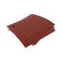 Hook & Loop 1/4 Punched Makita Red sanding sheets, 114mm x 102mm x 320g - P-33168