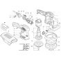 Bosch PEX 400 AE Sander Assembly