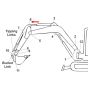 Pin (Position 6) for Kubota KX61-3 Mini Excavator - Replaces RG248 66790