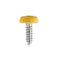 Number Plate Screw Plastic Enclosed Head 4.8 x 18mm Yellow Pack of 50 Sealey Part No. PTNP2