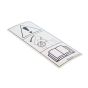 Label for Kubota U48-4, U55-4 Mini Excavator - OEM No. RD809 57390