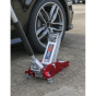 Trolley Jack 1.5tonne Aluminium/Steel Rocket Lift Sealey Part No. RJAS1500