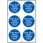 Fire Door Keep Locked Shut - PVC 200 x 300mm by Scan - 153