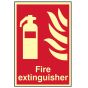 Fire Extinguisher Photoluminescent - 200 x 300mm by Scan - 1571