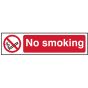 No Smoking - PVC 200 x 50mm by Scan - 5050