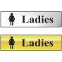 Ladies Bathroom Sign