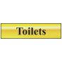 Toilets - Polished Brass Effect 200 x 50mm by Scan - 6005