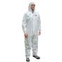 Disposable Coverall White Type 5/6 M (36-39in) for Chemical Splash Resistance
