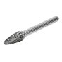 Tungsten Carbide Rotary Burr Arc Round Nose 10mm Sealey Part No. SDB05