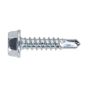 Self Drilling Screw 4.2x19mm Hex Head Zinc DIN 7504K - 100 Pack Sealey