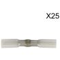 Heat Shrink Butt Connector with Crimp & Solder Clear Pack of 25 Sealey Part No. HSSB25C