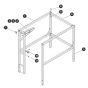 Railings Full/ Saloon Gate for Skyjack SJ12 E Vertical Mast