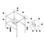 Railings Half Gate for Skyjack SJ12 E Vertical Mast