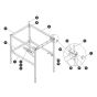Railings - Half Gate for Skyjack SJ20 E Vertical Mast