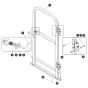 Full Gate Hinged Railings for Skyjack SJ3219 Micro DC Scissor Lift