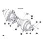 Wheel Motor/Disc Brake (CE, AS & KC) for Skyjack SJ3220 DC Scissor Lift
