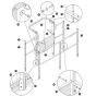 Railing Assembly for Skyjack SJ45 AJEplus Articulating Boom