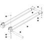 Riser Cylinder Mounting Assembly for Skyjack SJ45 AJEplus Articulating Boom