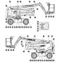 Labels - Left and Right Sides for Skyjack SJ45 AJHEplus Articulating Boom