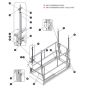 Anti-Overrising Posts - KC Only for Skyjack SJ4740 DC Scissor Lift