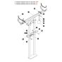 Heavy Duty Pipe Rack for Skyjack SJ4740 E C103007000 - C103999999 DC Scissor Lift