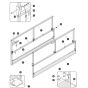 Main Platform Railings for Skyjack SJ4740 E C103007000 - C103999999 DC Scissor Lift