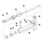 Steer Cylinder for Skyjack SJ4740 E C103007000 - C103999999 DC Scissor Lift