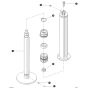 Outrigger Cylinder for Skyjack SJ6826 (B200000001 - B200999999) RT Scissor Lift