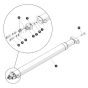 Upper Lift Cylinder for Skyjack SJ6826 (B200000001 - B200999999) RT Scissor Lift