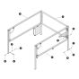 Extension Platform Railing for Skyjack SJ6832 (B200000001 - B200999999) RT Scissor Lift