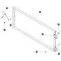 Front Extension Railing for Skyjack SJ6832 (B200000001 - B200999999) RT Scissor Lift