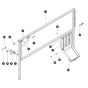 Left Extension Railing for Skyjack SJ6832 (B200000001 - B200999999) RT Scissor Lift
