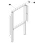 Left Rear Platform Railing for Skyjack SJ6832 (B200000001 - B200999999) RT Scissor Lift