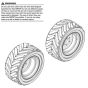 Tyres for Skyjack SJ6832 (B200000001 - B200999999) RT Scissor Lift