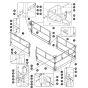 Main Platform Railings - Single Extension Deck for Skyjack SJ9233 RT Scissor Lift