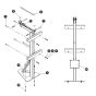 Heavy Duty Pipe Rack for Skyjack SJ9243 RT Scissor Lift