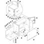 Lateral Bracket - Left Side for Skyjack SJ9243 RT Scissor Lift