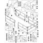 Main Platform Railings - Single Extension Deck for Skyjack SJ9243 RT Scissor Lift