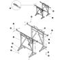 Material Handling Stand for Skyjack SJ9243 RT Scissor Lift