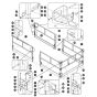 Main Platform Railings - Single Extension Deck for Skyjack SJ9253 RT Scissor Lift