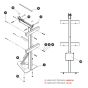 Heavy Duty Pipe Rack for Skyjack SJ9664 RT Scissor Lift