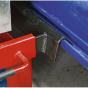 Jacking Beam 2tonne with Arm Extenders & Flat Roller Supports Sealey Part No. SJBEX200