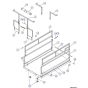 Main Platform, Hinged Railings (Model 6826) Assembly  for Skyjack SJIII 3220 DC Scissor Lift
