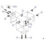 Rear Drive Manifold (6826, 6832) Assembly for Skyjack SJIII 3220 DC Scissor Lift